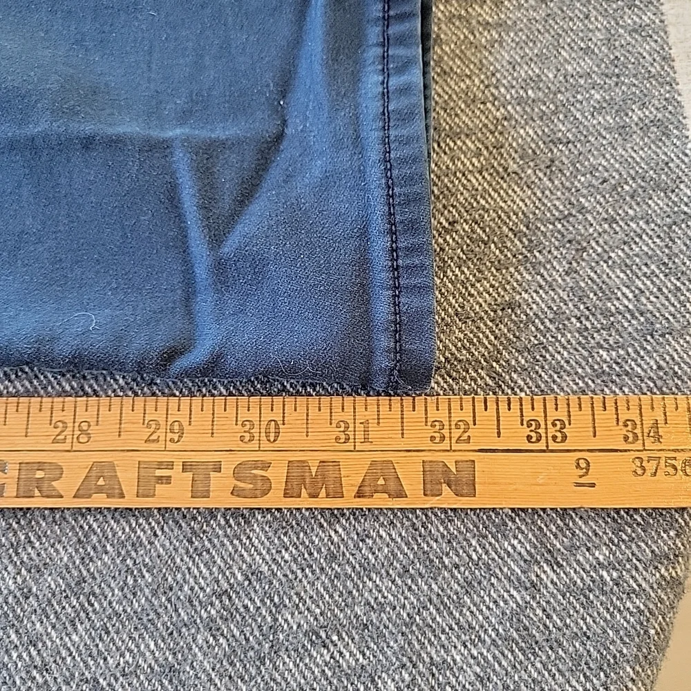 Banana Republic Travel Jeans Men's‎ 36x34 (36x32) Navy Blue Athletic Tapered Fit